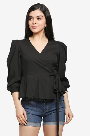 DressBerry Women Wrap Crop Top