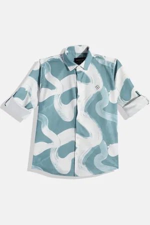 CHARCHIT Boys Comfort Abstract Printed Pure Cotton Casual Shirt