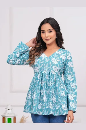Kalini Women Floral Printed Cotton Top