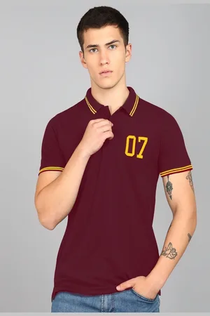 Metronaut Men Typography Printed Polo Collar T-shirt