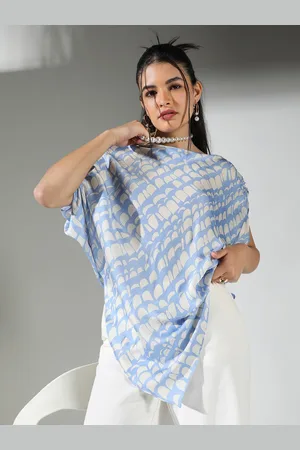SHOWOFF Women Printed Extended Sleeves Crepe Top