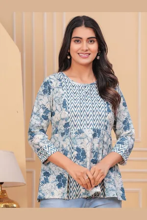 Kalini Women Floral Printed Cotton Top
