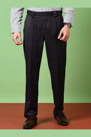 V-Mart Men Mid-Rise Pleated Formal Trousers