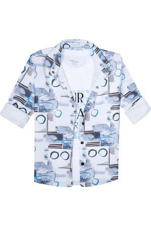 CHARCHIT Boys Comfort Opaque Printed Casual Shirt