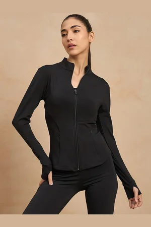 Color Capital Women Solid Zip Detail Long Sleeves Casual Sporty Jacket