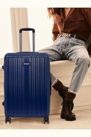 Killer Set Of 2 Striped Hard-Sided Trolley Bags