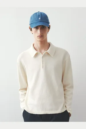 H&M Loose Fit Fine-Knit Polo Shirt