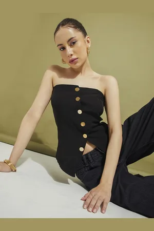 DressBerry Finesse & Flair Dipped-Hem Fusion Tube Top