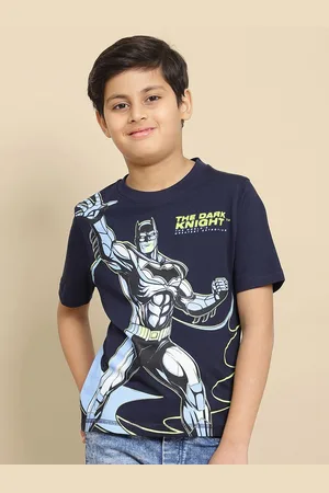 Kidsville Boys Batman Graphic Printed Round Neck Cotton T-shirt