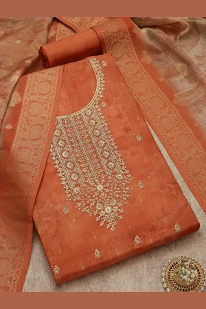 Soch Floral Printed Embroidered Unstitched Dress Material