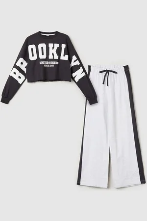 Max Collection Girls Printed Long Sleeves Pure Cotton Top With Trouser