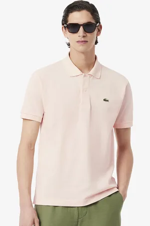 Lacoste Men Solid Polo Collar Cotton T-shirt