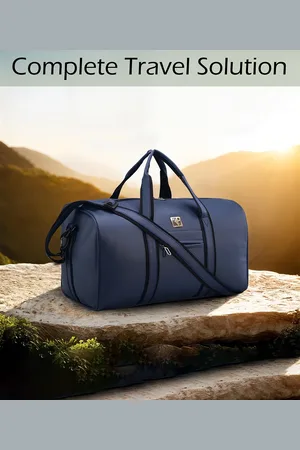 Kuber Industries Unisex Medium Reversible Leather Travel Duffel Bags