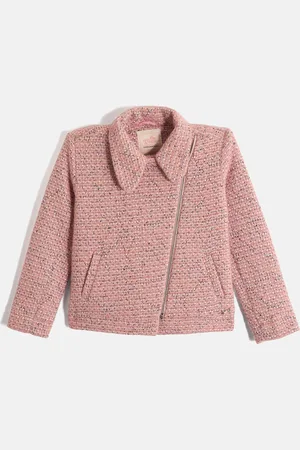 Blue Giraffe Girls Open Front Jacket