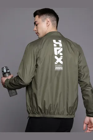 HRX Men Brand Logo Windcheater Training or Gym Sporty Jacket