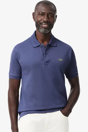 Lacoste Men Solid Polo Collar Cotton T-shirt