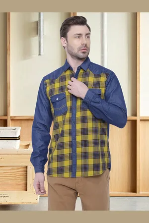 Kuons Avenue Men Smart Slim Fit Checked Casual Shirt