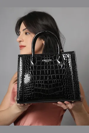 Carlton London Women Textured Structured Handheld Bag