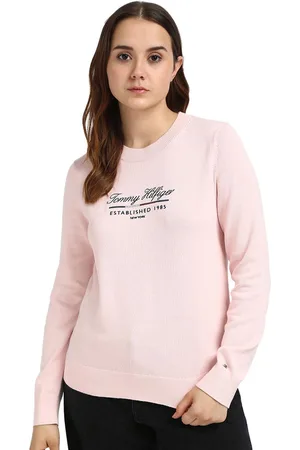 Tommy Hilfiger Women Typography Printed Cardigan Sweater