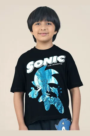 Kidsville Boys Sonic Printed Oversized Tshirt