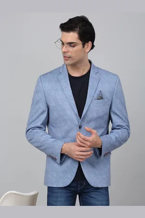 CANTABIL Checked Notched Lapel Single Breasted Blazer