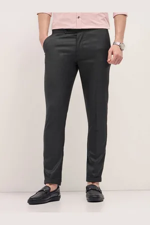The Bear House Men Slim Fit Formal Trousers