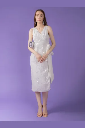 DressBerry Women Wrap Midi Dress