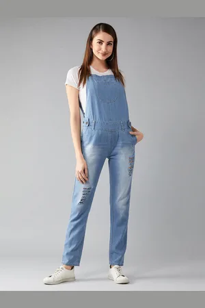DOLCE CRUDO Women Straight Leg Dungaree