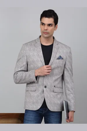 CANTABIL Checked Single Breasted Blazer
