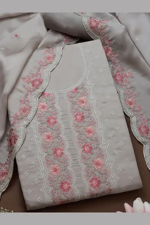 Soch Floral Embroidered Unstitched Dress Material