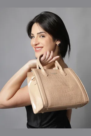 Carlton London Women Textured Structured Handheld Bag