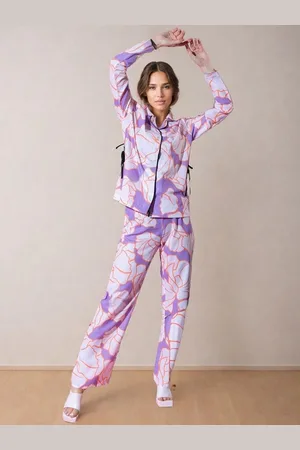 DressBerry Printed Shirt Collar Shirt With Trousers