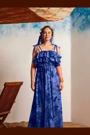 Erotissch Women Tie and Dye Printed Maxi Dress
