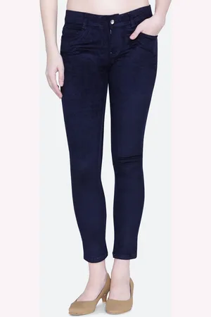FCK-3 Women Smart High-Rise Corduroy Trousers