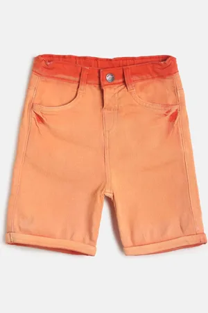 MINI KLUB Boys Red Solid Shorts