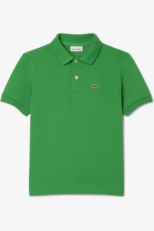 Lacoste Unisex Kids Solid Polo Collar Cotton T-shirt