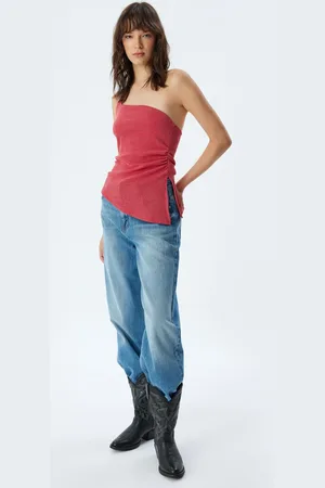 Koton Solid One Shoulder Top