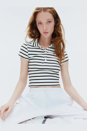 H&M Ribbed Polo Shirt