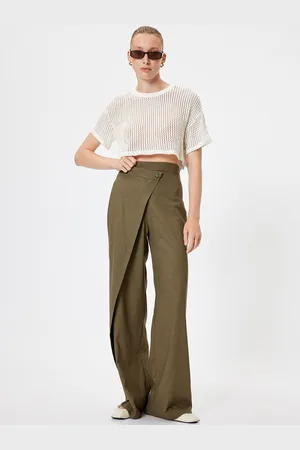 Koton Women Wide Leg Trousers