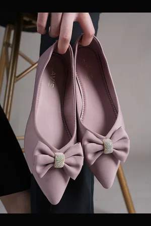 LAVIE Embellished Bows Pointed Toe Ballerinas