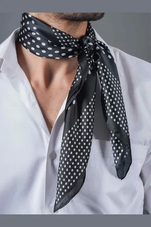 Tossido Men Polka Printed Neckerchief Scarf