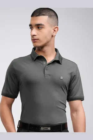 Highlander Men Knitted Textured Polo Tshirt