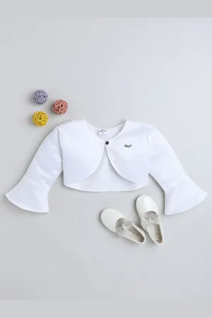 The Magic Wand Girls Crop Button Bolero Shrug