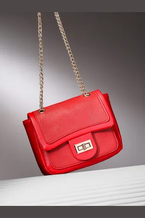 French Connection Structured Animal Textured Shoulder Bag