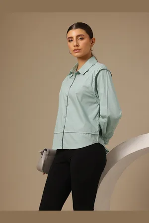 Chemistry Opaque Regular-Fit Casual Pure Cotton Shirt