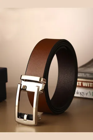 Provogue Men Textured Leather Belt