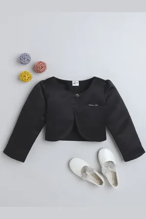 The Magic Wand Girls Crop Button Bolero Shrug