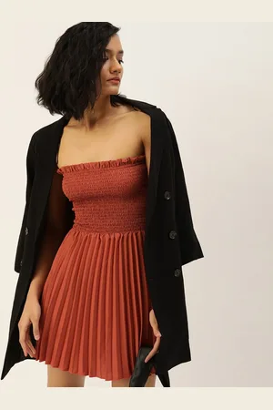 Moda Rapido Women Off-Shoulder Bandeau Mini Dress