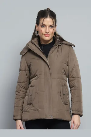 Monte Carlo Women Hooded Solid Casual Parka Lightweight Jacket
