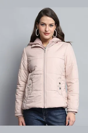 Monte Carlo Women Hooded Solid Casual Padded Lightweight Jacket